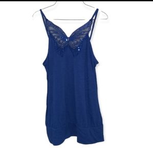 Bongo Blue butterfly tunic size extra large